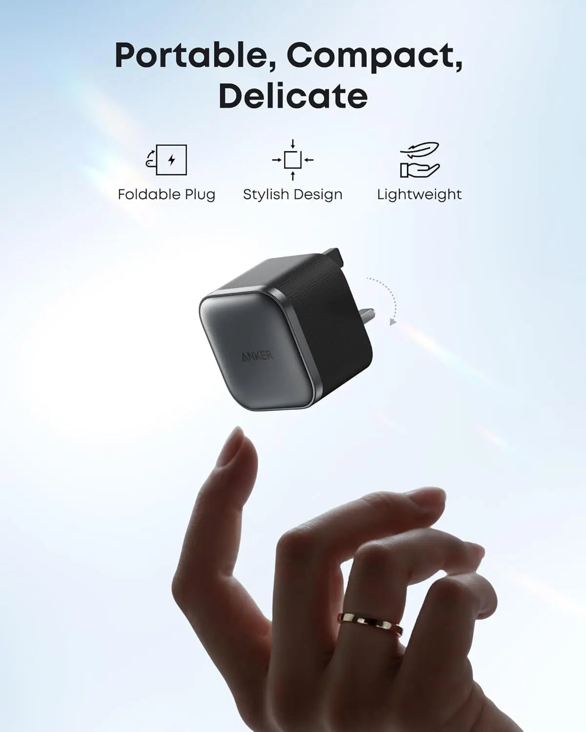 Anker Nano Charger 45W with USB-C to USB-C Cable - B2692K11 Anker Nano Charger 45W with USB-C to USB-C Cable - B2692K11